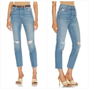 Re/Done 90s High Rise Ankle Crop Jeans